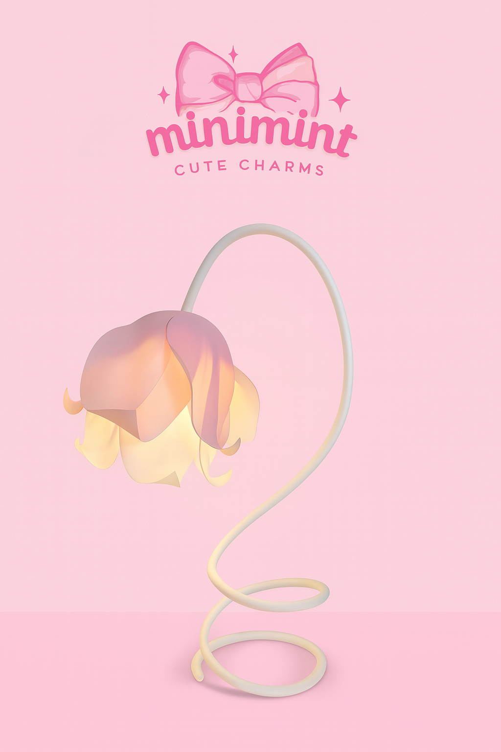 Spiral Blossom Glow Lamp β Pastel Petal Edition