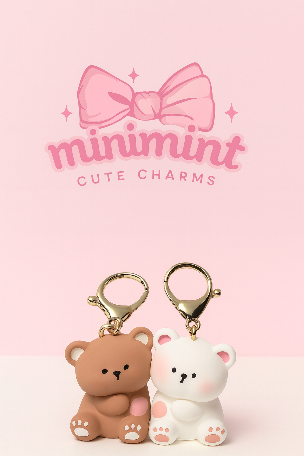 Cute Bear Keychain β Soft Silicone Bag Charm