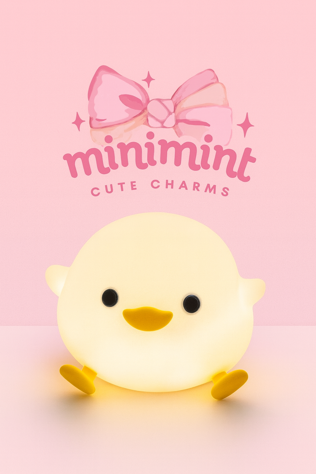 Kawaii Duck Night Light β Soft Silicone Baby Lamp