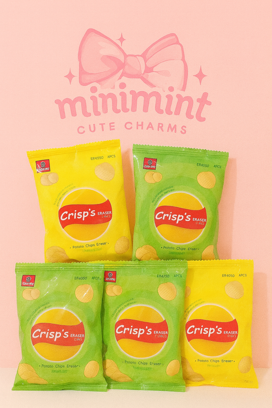 Crisp’s Potato Chips Eraser – Cute Snack Style Eraser Pack (4 PCS)