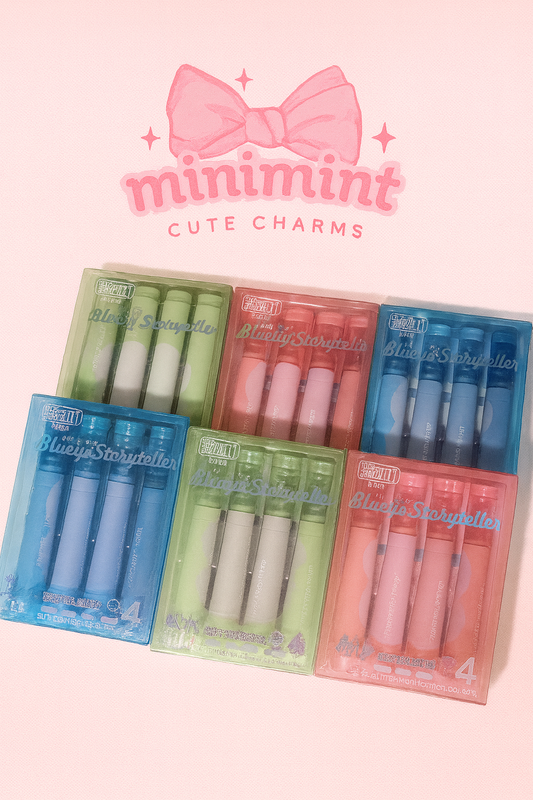 Glitter Highlighter Set – 4 Sparkle Colors | Pastel Glitter Ink | Cute Study & Journaling Pens