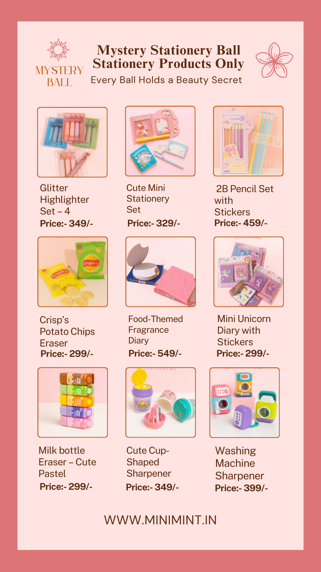 MiniMint Mystery Beauty & Stationery Ball